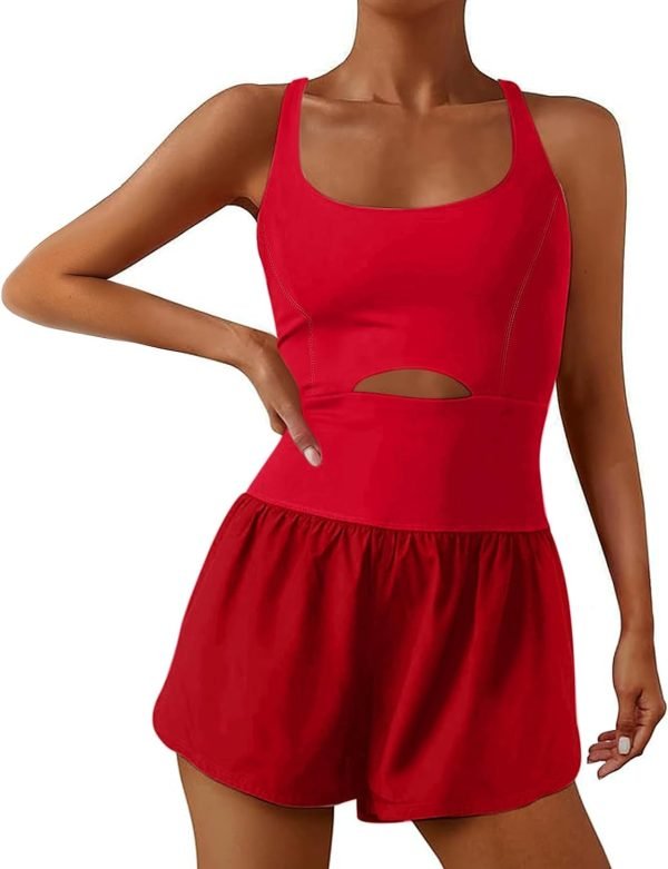 61p_WcsJrvL._AC_SL1500 Womens Onesie Workout Rompers One Piece Exercise Jumpsuits Athletic Outfits Gym Yoga Clothes