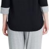 Loungewear Set pajamas Womens sleepwear Bamboo Viscose Capri Sleeve t shirt Long Pants Super Soft Novelty Pjs Set