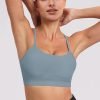 61x4alv-3TL._AC_SL1500 Spaghetti Strap Padded Sports Bras for Women - Y Back Yoga Workout Tops (3 Pack)