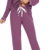 Pajamas Set Long Sleeve Womens Button Down Sleepwear Two Piece Nightwear Soft Pj Lounge Sets S-XXL