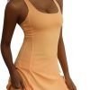 Tennis Dress for Women Workout Dress with Built-in Bra & Shorts Pockets Athletic Dress for Exercise Golf Dresses