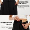 Libin Women's Wide Leg Pants High Waisted Work Dress Pants Loose Fit Back Elastic Waist Business Casual Trousers Office