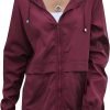 71EfBDRaDIL._AC_SL1500 Women's Waterproof Raincoat Lightweight Rain Jacket Hooded Windbreaker with Pockets for Outdoor