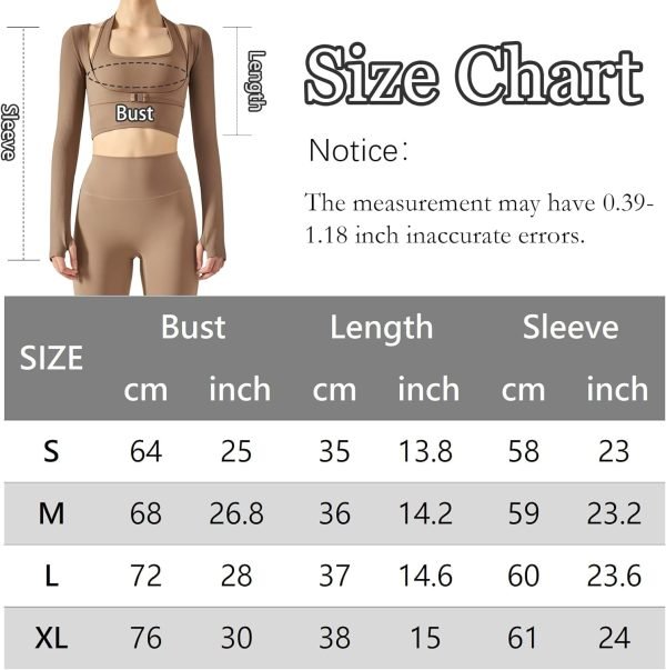 Women's Stretch Cutout Yoga Sports Jacket Long Sleeve Crop Top T Shirts with Thumb Holes