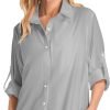 Women's UPF 50 Long Sleeve Sun Protection Shirts Quick Dry Outdoor Fishing Hiking Travel Shirt