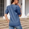71dLNBl0LtL._AC_SL1500 Women's Puff Short Sleeve Sweaters 2024 Fashion Spring Tops Casual Pullover Shirts