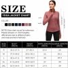 Womens Sports Running Yoga Jacket Slim Fit Full Zip Track Jacket Turtleneck Workout Jacket