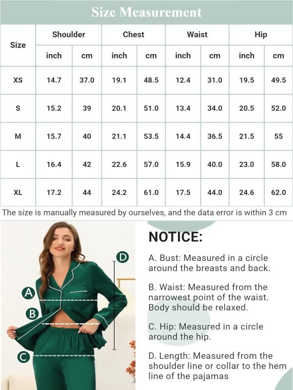 Womens Satin Floral Sleepwear Short Sleeves Button Down Tops with Pants Lounge Pajamas Sets