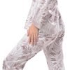 Women's Silky Satin Pajamas Set Long sleeve and Pants Sleepwear Soft and Comfy Button Down Loungewear Relaxed Fit