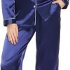 Pajamas Set Long Sleeve Womens Button Down Sleepwear Two Piece Nightwear Soft Pj Lounge Sets S-XXL