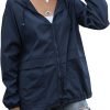 71p0qu02JYL._AC_SL1500 Women's Waterproof Raincoat Lightweight Rain Jacket Hooded Windbreaker with Pockets for Outdoor