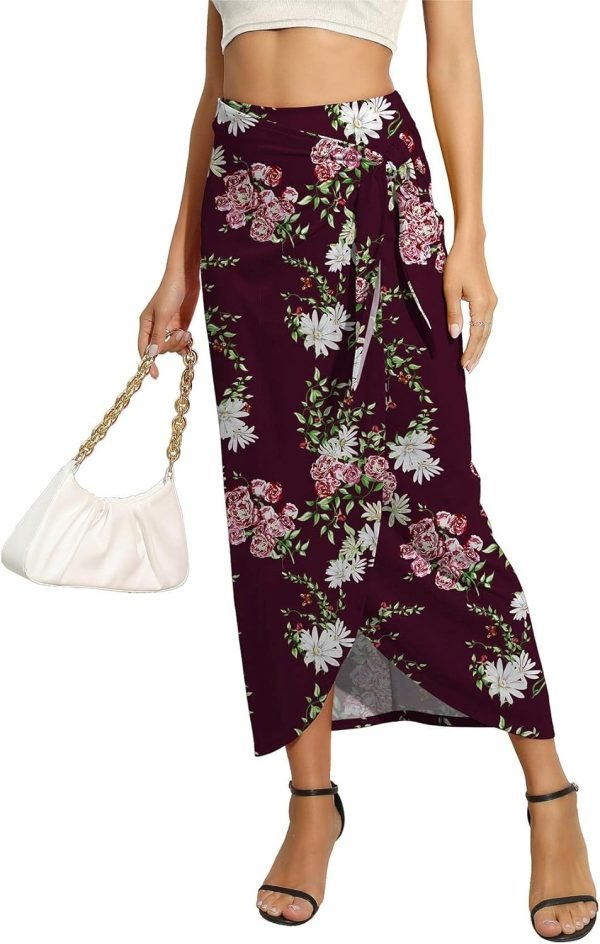 71pybvOKAKL._AC_SL1500_e781be96-bc58-44b8-b590-dbc50a83e090 Women’s Maxi Skirt High Waist Wrap Pencil Long Skirts for Women Slim Boho Draped Front Bodycon Dresses