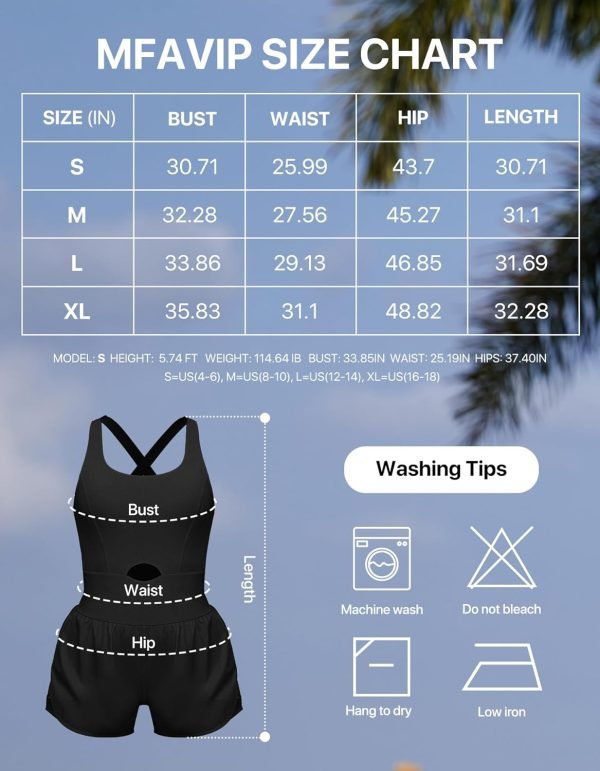 Athletic Romper Workout Onesie for Women, Quick-dry Running Active Romper One Piece Outfits with 2 Side Pockets