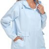 Women's Lightweight Raincoat Waterproof Packable Outdoor Windproof Hooded Active Rain Jacket S-XXL