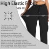 Womens Cargo Pants Stretchy High Waisted Joggers Baggy Casual Drawstring Sweatpants with Pockets Hiking Pant