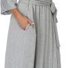 Womens Soft Long Kimono Robes Lightweight Full Length Knit Bathrobe With Pockets Ladies Casual Dressing Gown