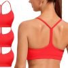 81f4sys3TIL._AC_SL1500 Spaghetti Strap Padded Sports Bras for Women - Y Back Yoga Workout Tops (3 Pack)